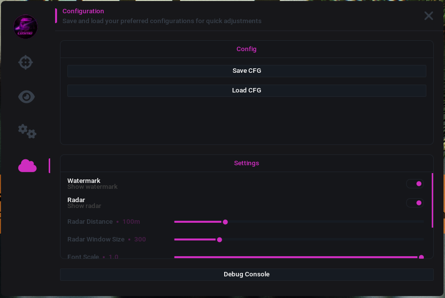 Cosmo EFT - 3 Day key - Escape From Tarkov - CosmoCheats.com